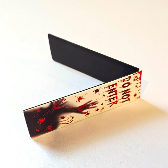 Halloween Magnetic Bookmarks Spooky Horror Shadow Blood Hands, Splatter Design G - Picture 3 of 8
